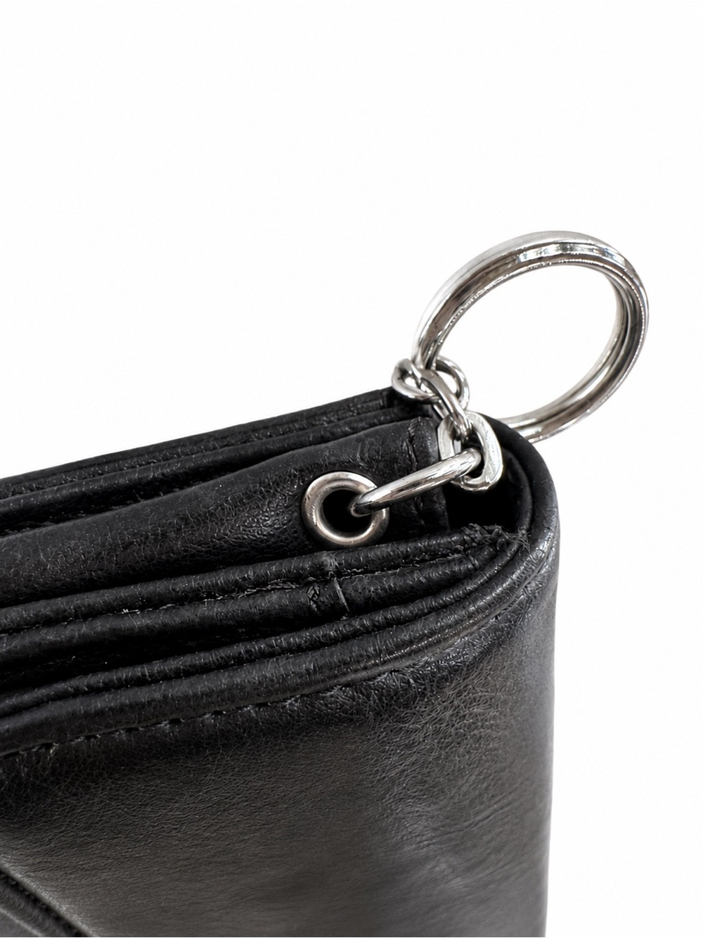 Vintage Esprit San Francisco Y2K Black Keychain Wallet Coin Purse - Picture 4 of 6